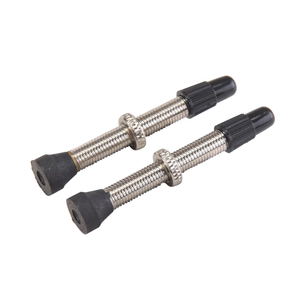 Lot de 2 Valves Presta VAR Laiton 44 mm Argent Mat – Image 2