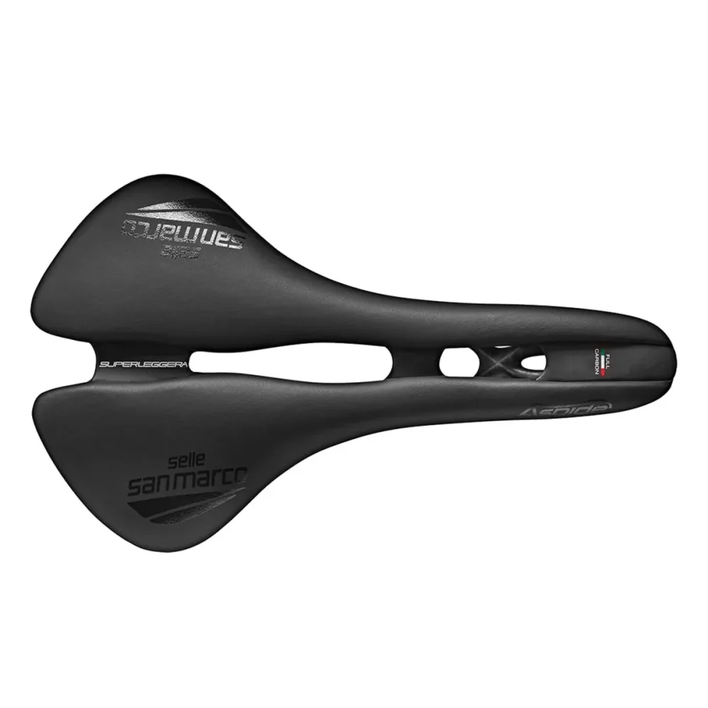 Selle SAN MARCO ASPIDE SUPERLEGGERA OPEN FIT WIDE Rails Carbone – Image 3