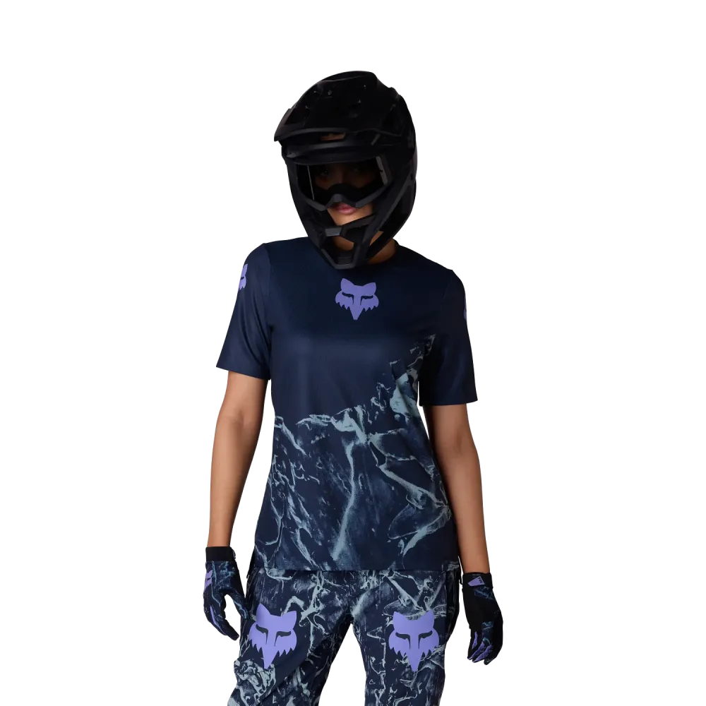 Maillot FOX RANGER IMAGE PRINT Femme Manches Courtes Arctic Blue – Image 3