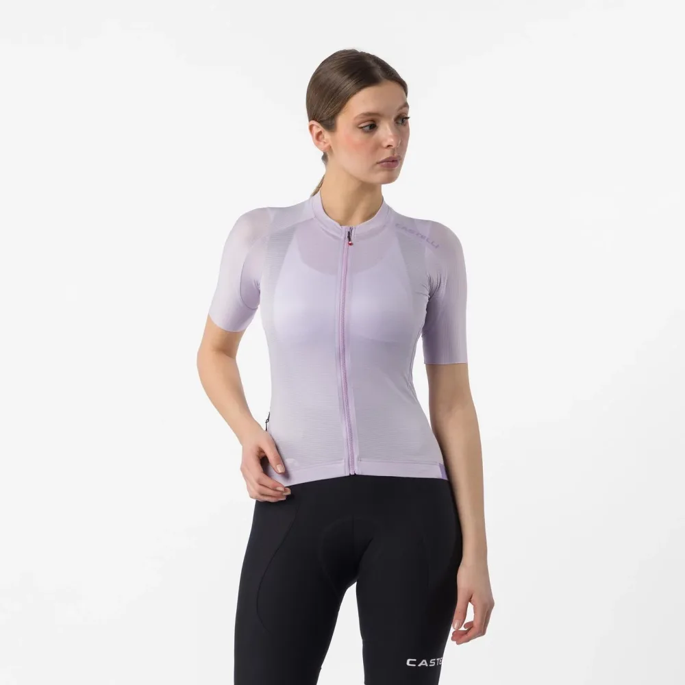 Maillot CASTELLI ESPRESSO 2 Femme Manches Courtes Purple Mist