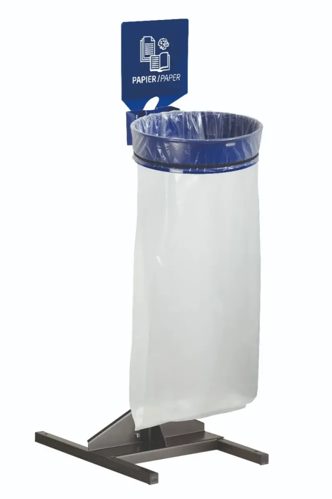 Kit sur socle support sac 110L ECOLLECTO 1 flux