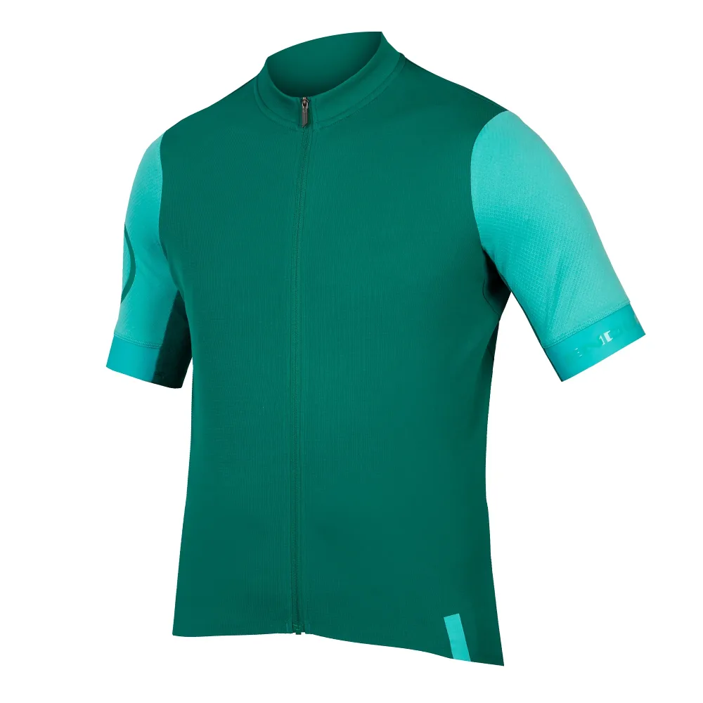 Maillot ENDURA FS260 Manches Courtes Vert/Turquoise