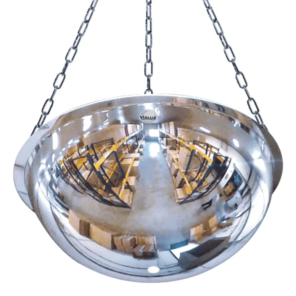 Miroir panoramique 1/2 sphère à suspendre – 4 directions Miroir panoramique 1/2 sphère à suspendre – 4 directions