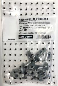 Kit vis et fixation complet POUR ASSEMBLÉE PROTECTION MOTEUR pour PEUGEOT 307 de 2001 à 2005, Kit vis et fixation complet POUR ASSEMBLÉE PROTECTION MOTEUR pour PEUGEOT 307 de 2001 à 2005,