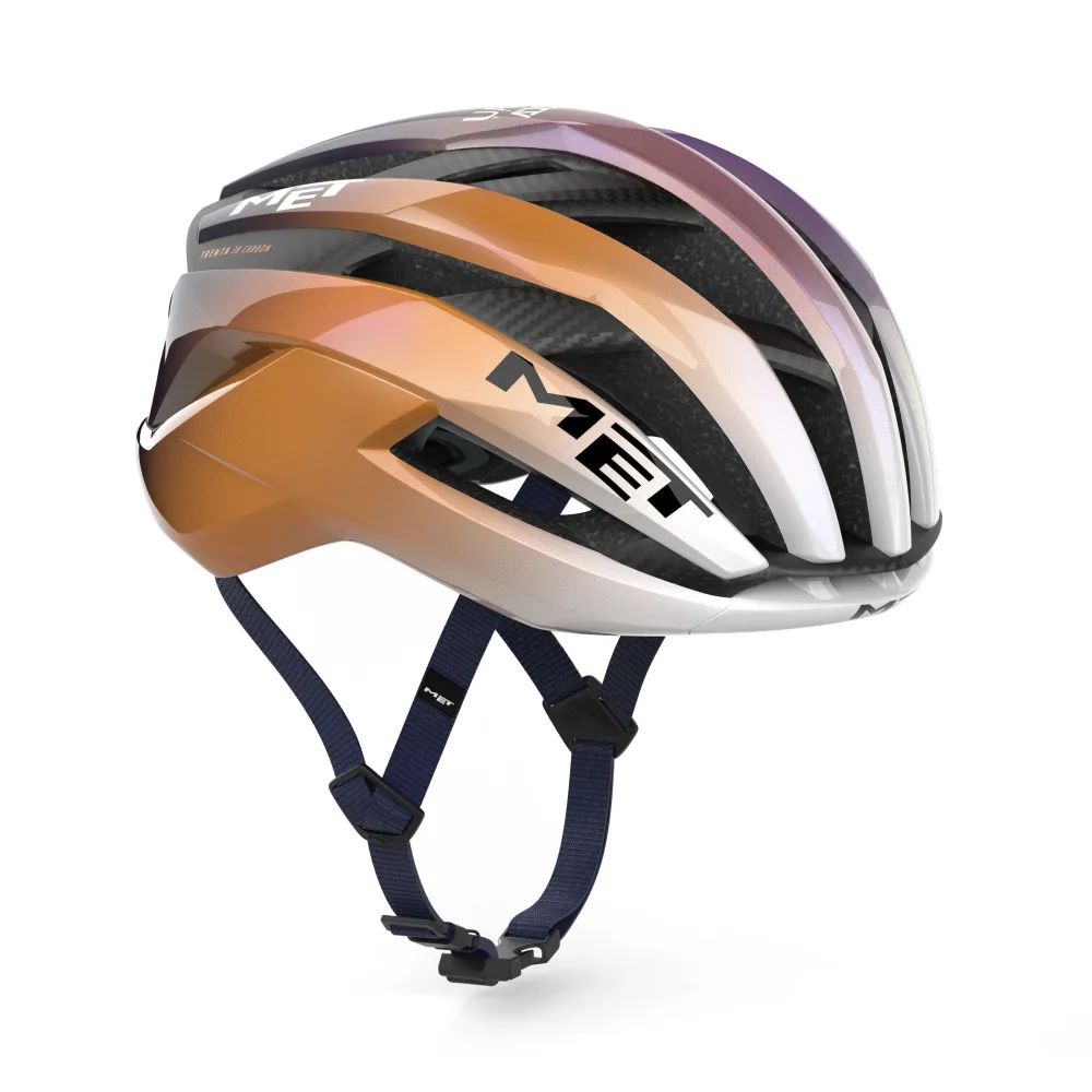 Casque Route MET TRENTA 3K CARBON MIPS UAE TEAM ADQ 2026 Violet/Orange – Image 2