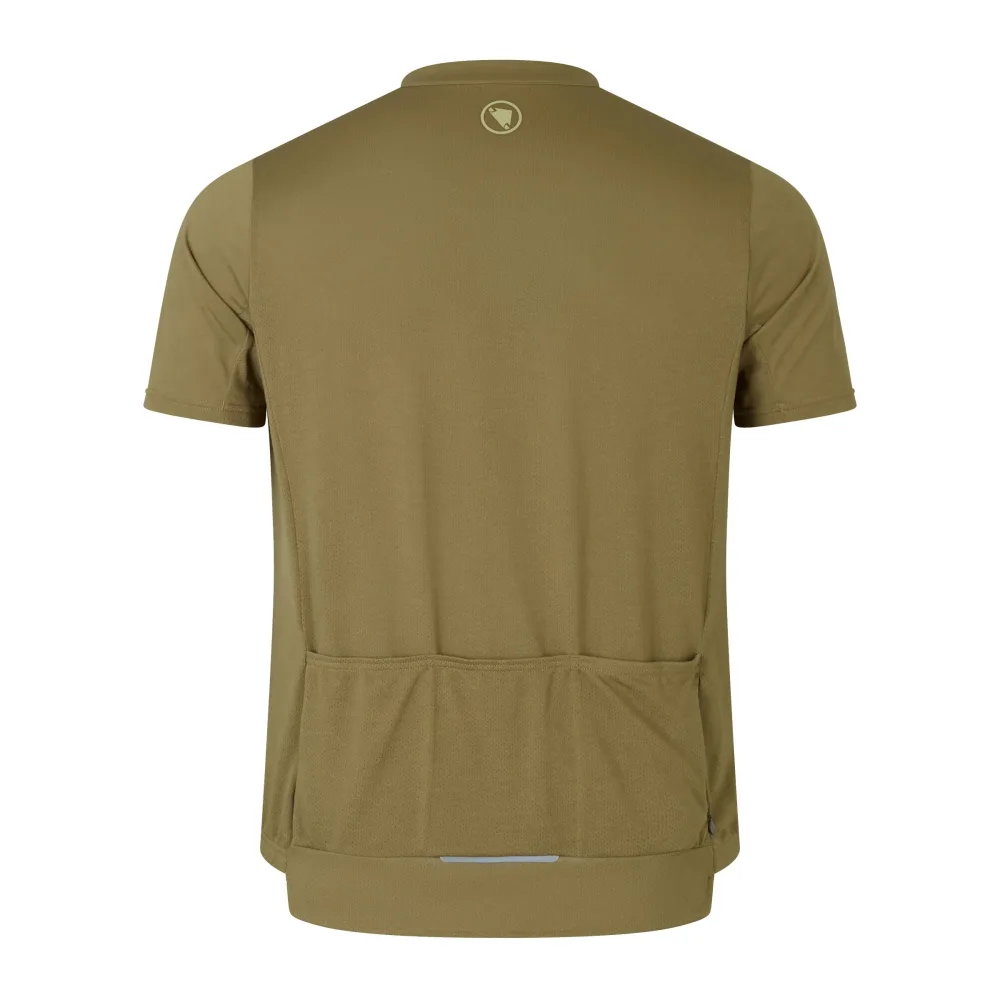 Maillot ENDURA LOOP ZIPPED Manches Courtes Kaki – Image 2