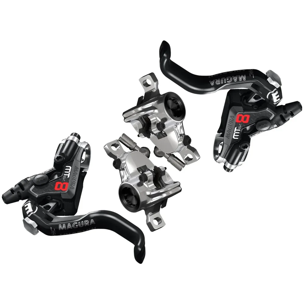 Paire de Freins MAGURA MT8 PRO Sans Disque Noir/Argent Paire de Freins MAGURA MT8 PRO Sans Disque Noir/Argent