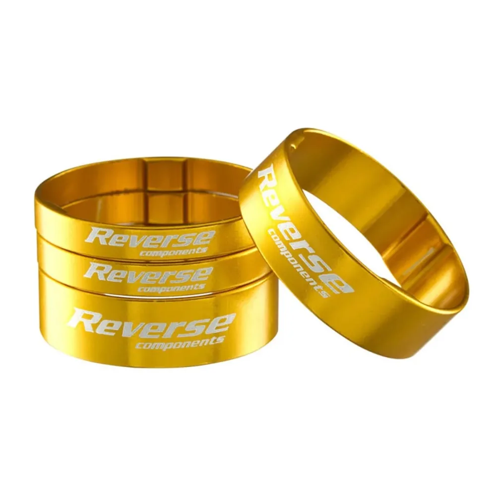Kit Entretoises de Direction REVERSE COMPONENTS Aluminium Ultra-Light 1"1/8 Or