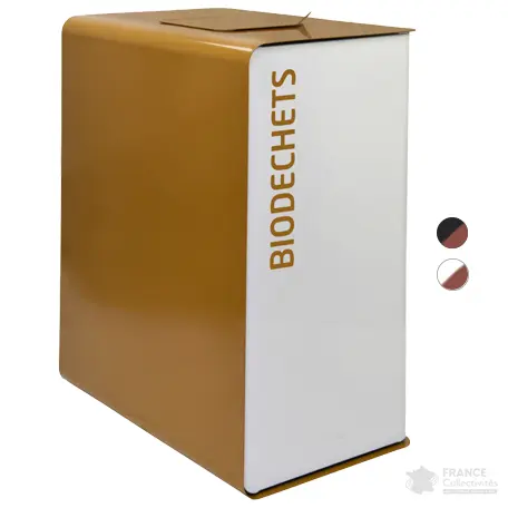 Corbeille pour tri sélectif Biodéchets 2x20L Cubatri