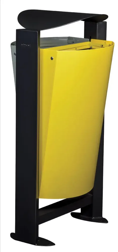 Corbeille façades métal 2 x 60L Arkéa
