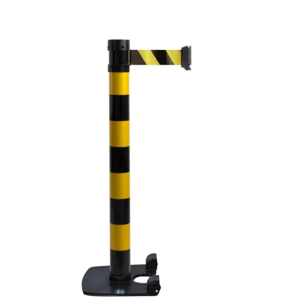 Poteau à sangle intérieur premium base lourde à roulettes – Image 2