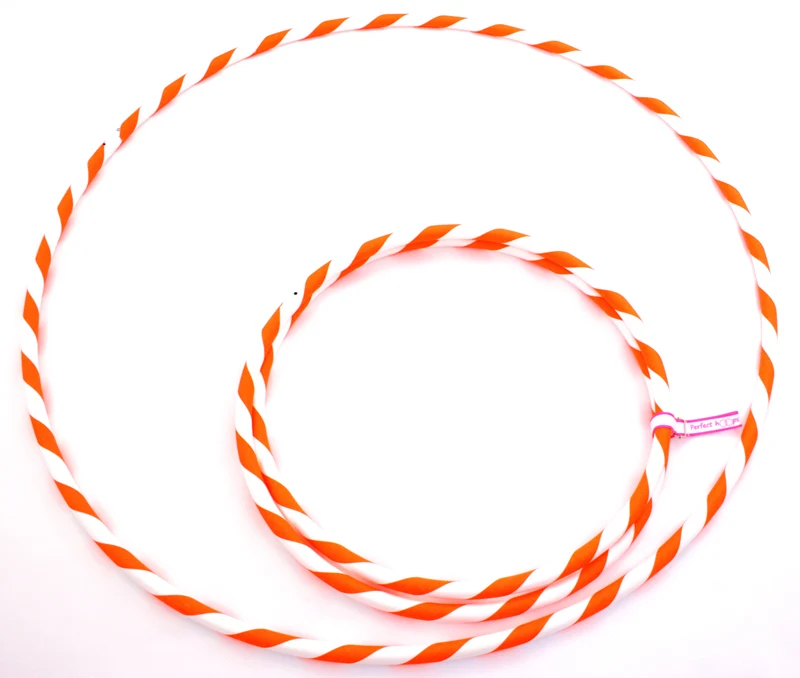 Perfect Hula hoop Play décoré diam 20mm/100cm plastique BLANC avec ruban