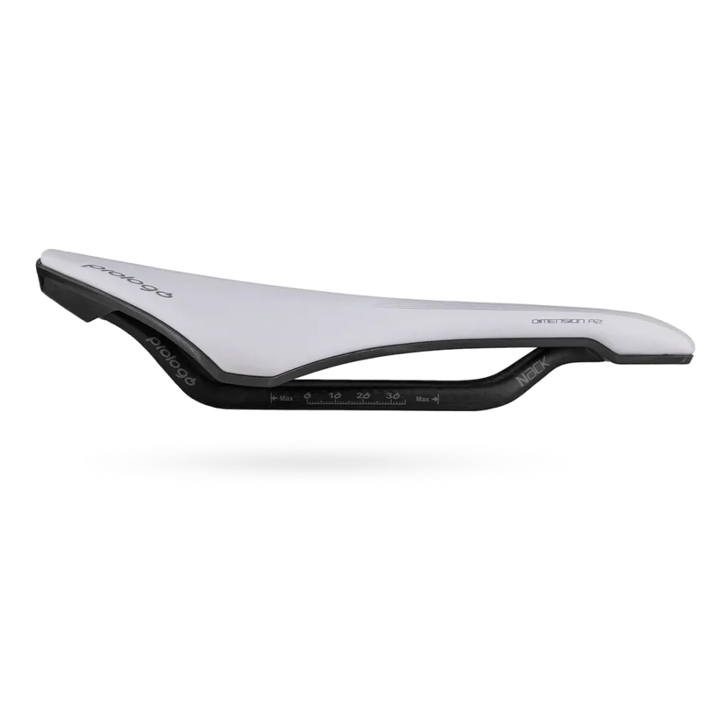 Selle PROLOGO DIMENSION R2 143mm Rails Nack Blanc – Image 2