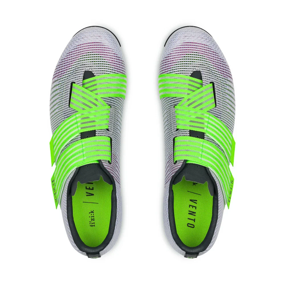 Chaussures Route FIZIK VENTO POWERSTRAP AEROWAVE Violet/Vert – Image 3