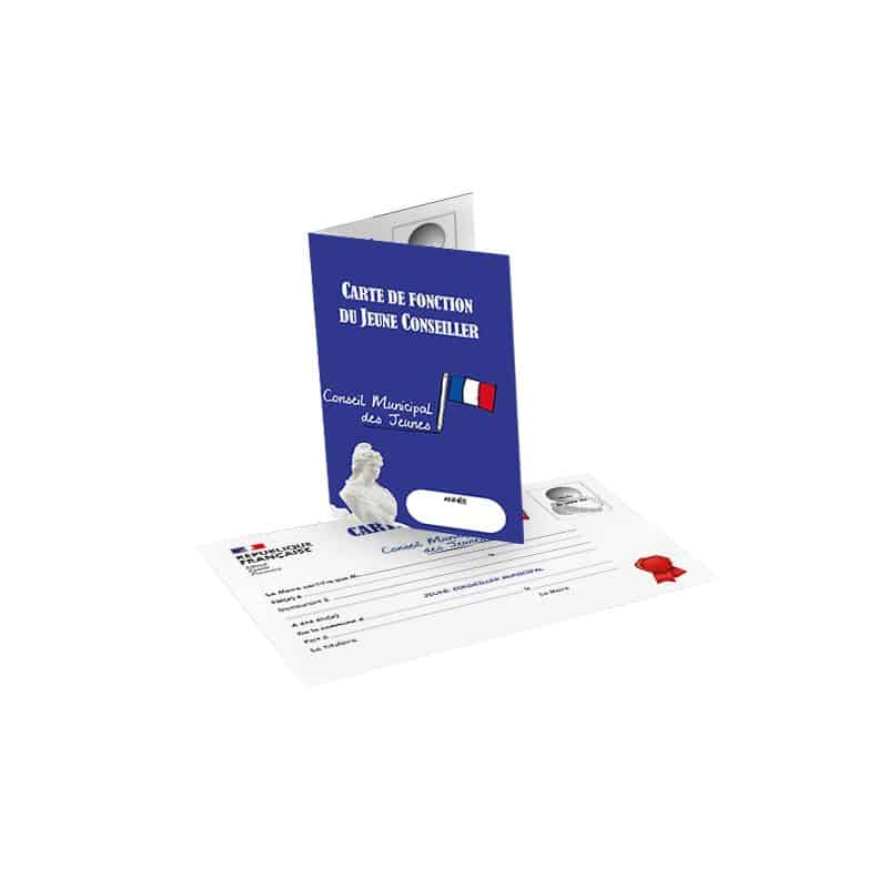 Carte de fonction du jeune élu - conseil municipal jeune ou enfant