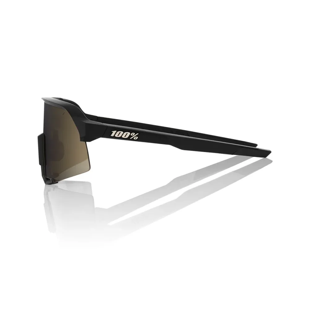 Lunettes 100% S3 Noir Mirror Gold – Image 3