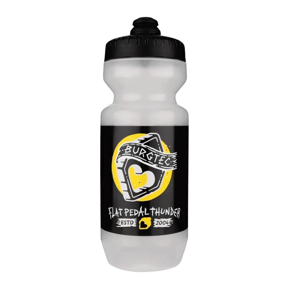Bidon BURGTEC GUZZLE Flat Pedal Thunder Transparent Bidon BURGTEC GUZZLE Flat Pedal Thunder Transparent