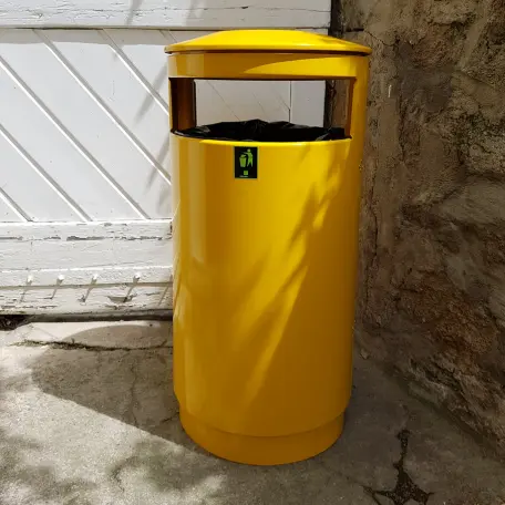Corbeille acier 80L Australia Slide tri sélectif 1 flux – Image 3