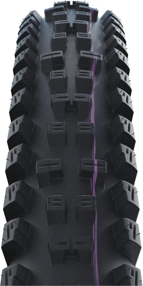 Pneu SCHWALBE TACKY CHAN 29x2.40 ADDIX ULTRASOFT SUPERGRAVITY Tubeless Ready Souple Noir – Image 2