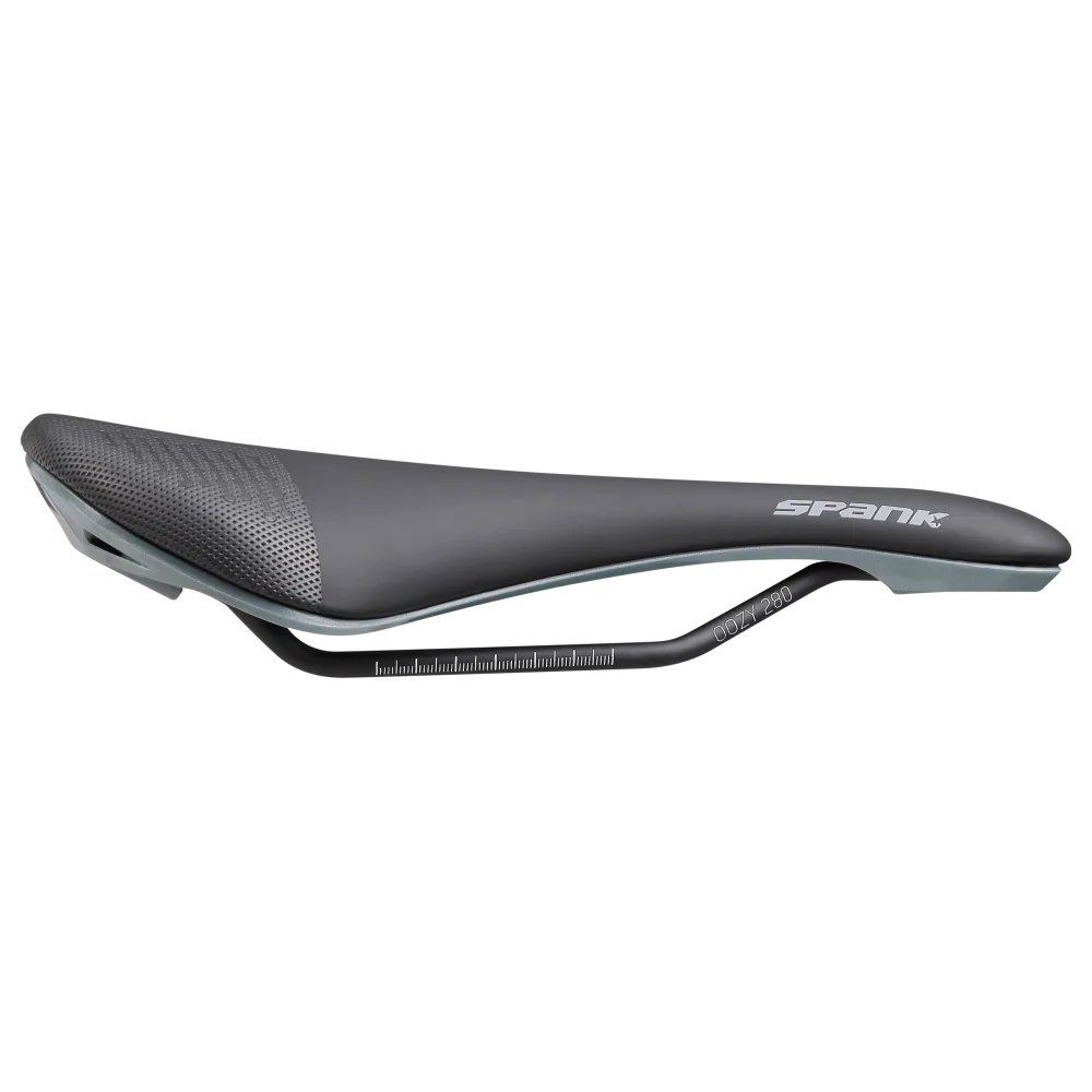 Selle SPANK OOZY 280 144mm Rails CrMo Gris