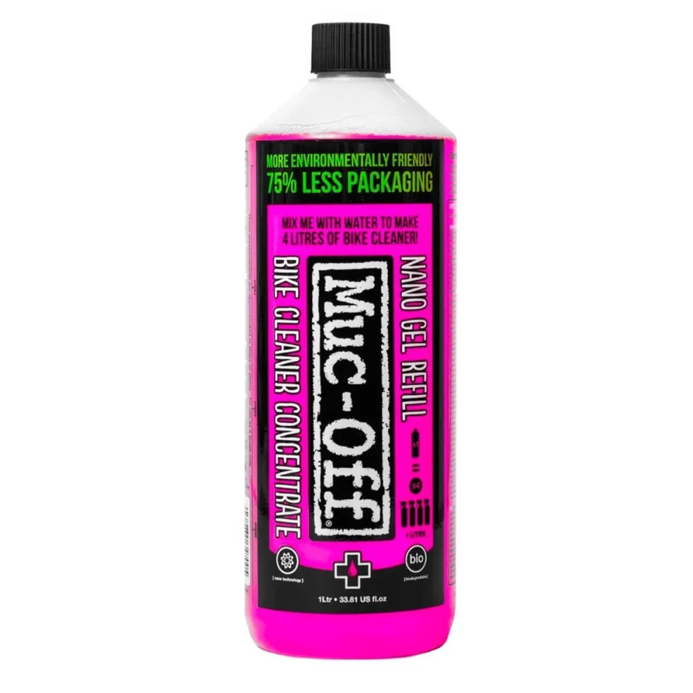 Recharge Concentrée de Nettoyant Vélo MUC-OFF NANO GEL CONCENTRATE (1 L pour 4 L)