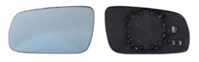 Verre miroir gauche asphérique degivrant avec support modèle grand pour AUDI A3 de 1996 à 2000, Neuf