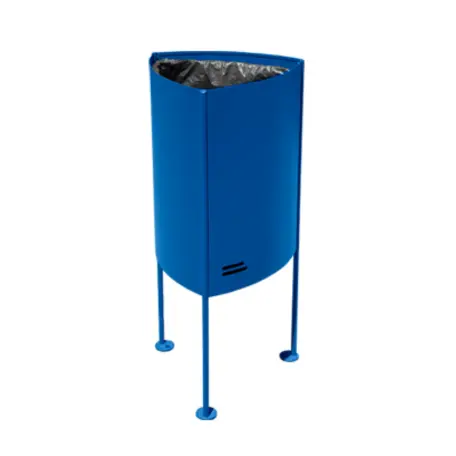 Corbeille en acier triangulaire 50L Argo – Image 2