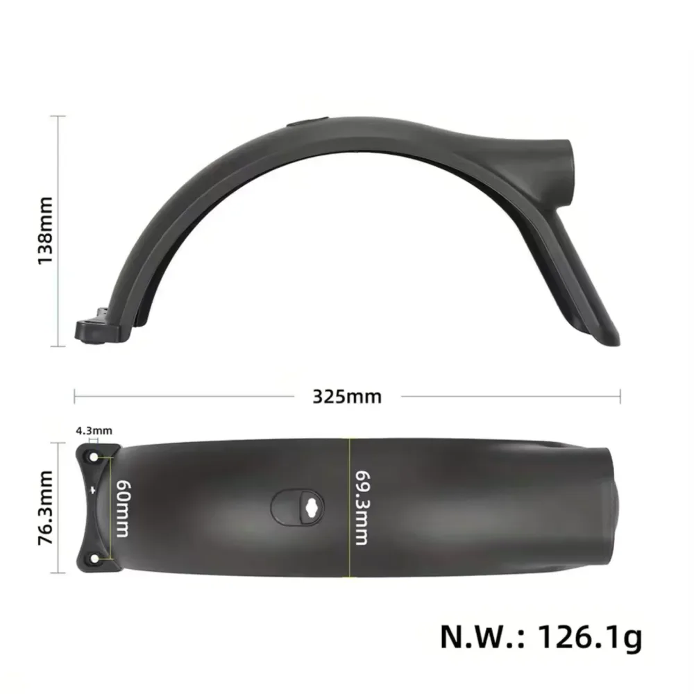 Garde-boue Arrière Xiaomi Elite - Kit Complet avec Fixations – Image 3