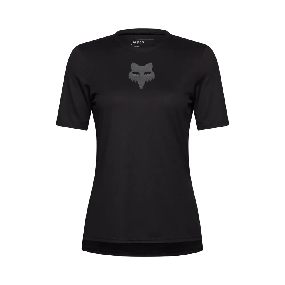 Maillot FOX RANGER HEAD Femme Manches Courtes Noir
