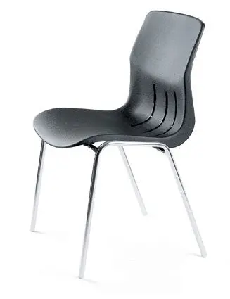 Chaise empilable Kaline à coque polypropylène – Image 2