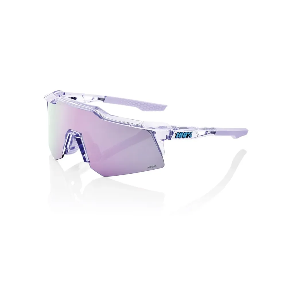 Lunettes 100% SPEEDCRAFT XS POLISHED Translucide Hiper Mirror Lavande Lunettes 100% SPEEDCRAFT XS POLISHED Translucide Hiper Mirror Lavande