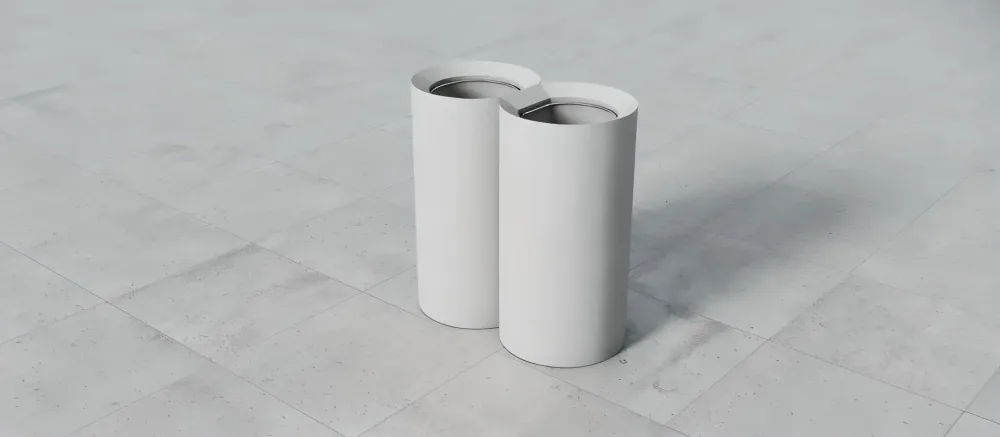 Corbeille béton 100L Corner – Image 2