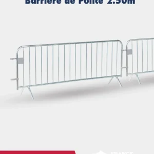 Promo barrière de police 2.50 m