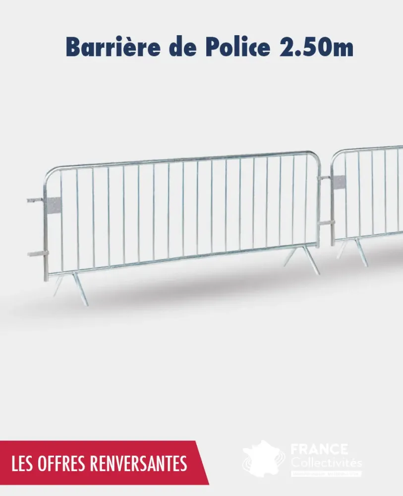Promo barrière de police 2.50 m