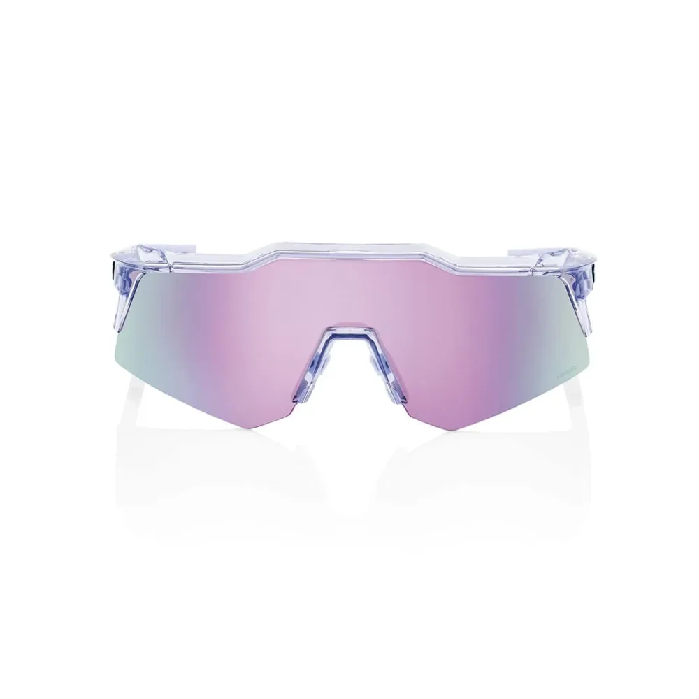 Lunettes 100% SPEEDCRAFT XS POLISHED Translucide Hiper Mirror Lavande – Image 2