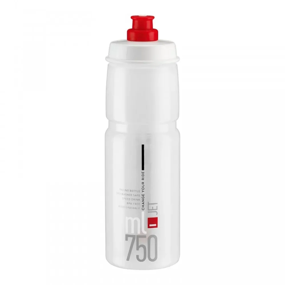 Bidon ELITE JET Transparent Logo Rouge – Image 3