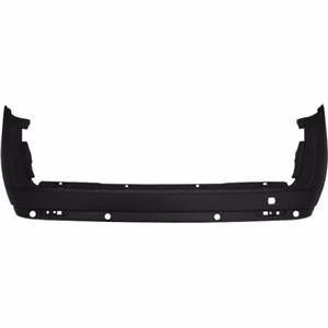 Pare-chocs arrière noir avec trous radars stationnement avec 2 porte battante pour FIAT DOBLO de 2010 à 2014, Neuf Pare-chocs arrière noir avec trous radars stationnement avec 2 porte battante pour FIAT DOBLO de 2010 à 2014, Neuf