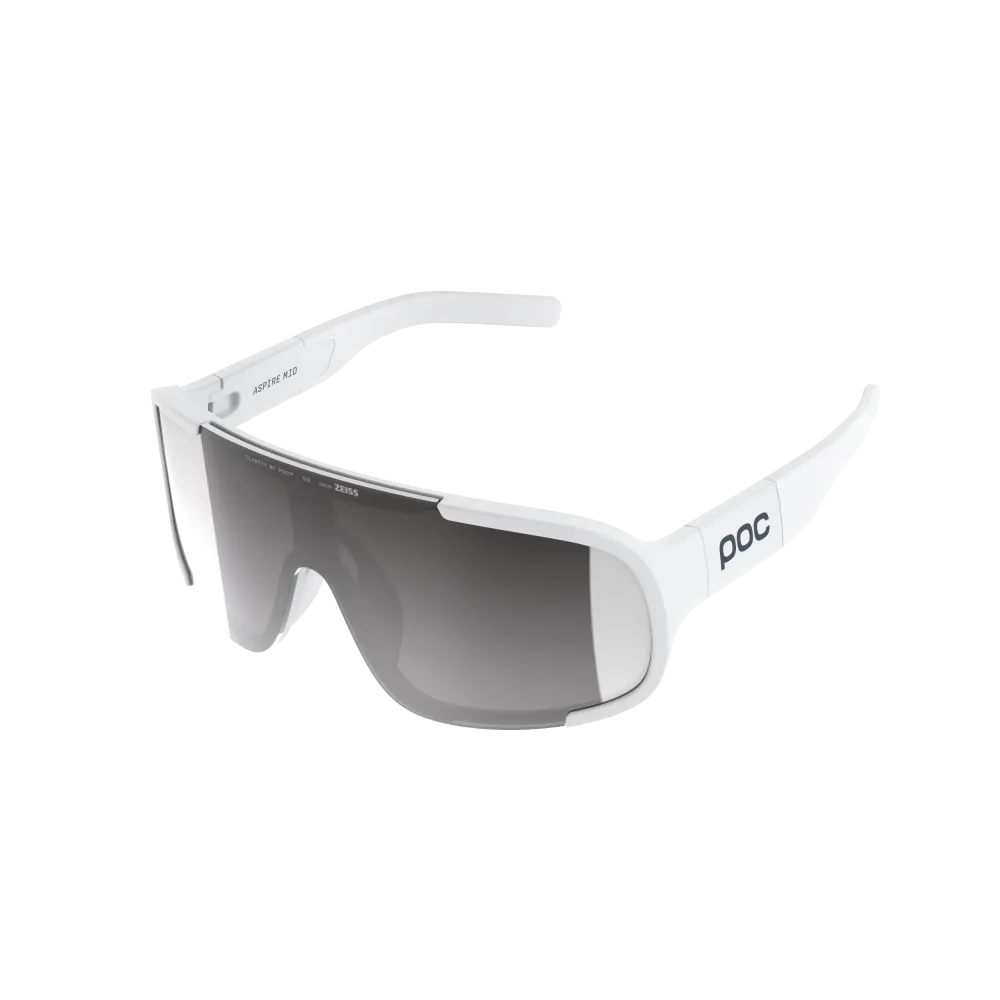 Lunettes POC ASPIRE MID Blanc Verre Clarity Road Sunny Silver