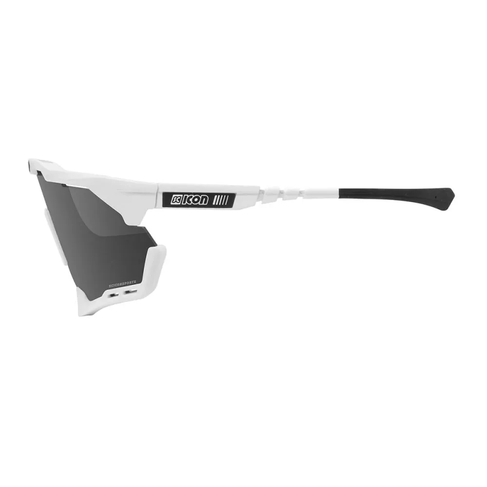 Lunettes SCICON AEROSHADE XL Blanc Iridium Argent – Image 3