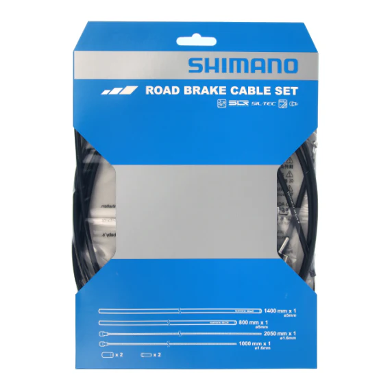 Kit de Câbles et Gaines de Frein SHIMANO PTFE Noir