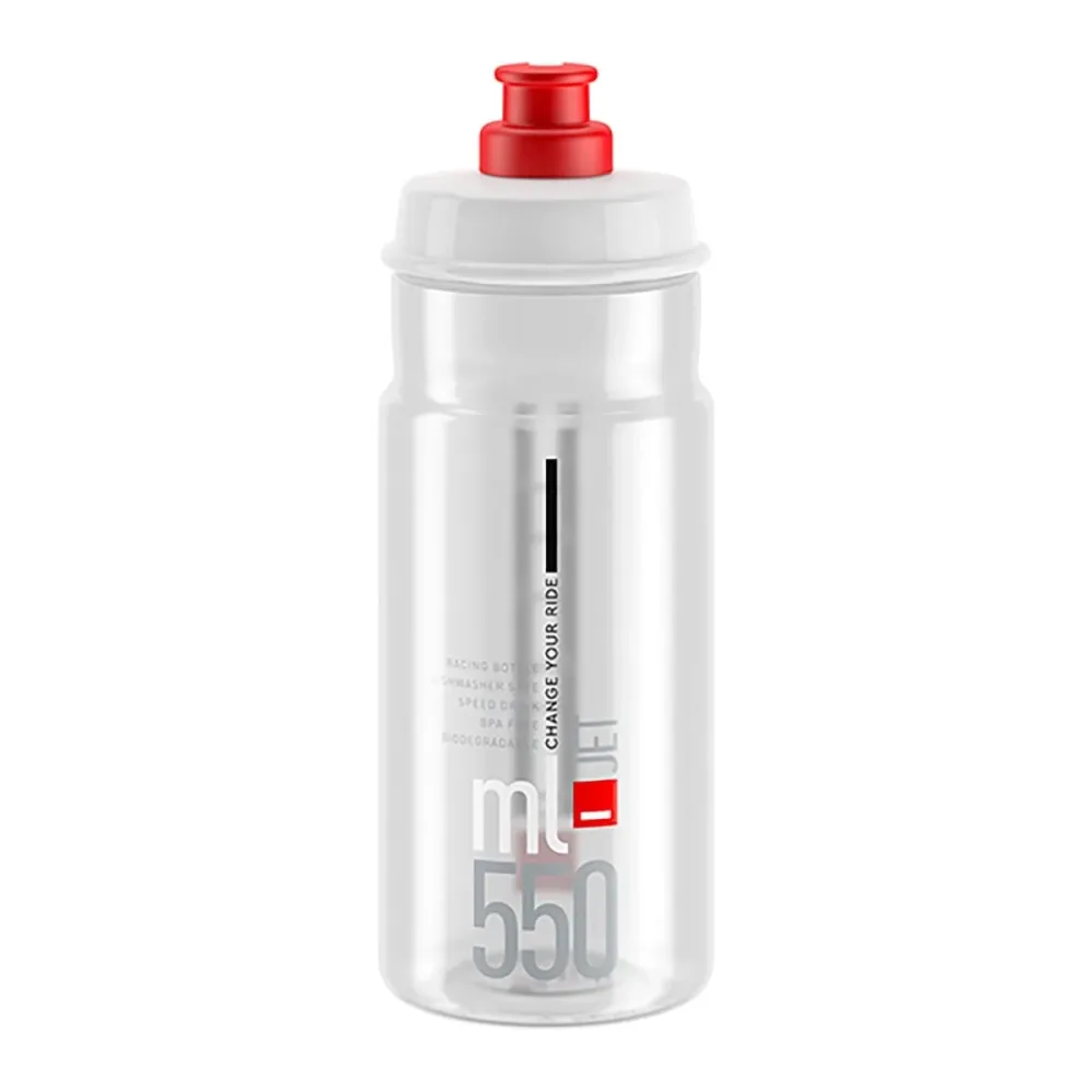 Bidon ELITE JET Transparent Logo Rouge – Image 2