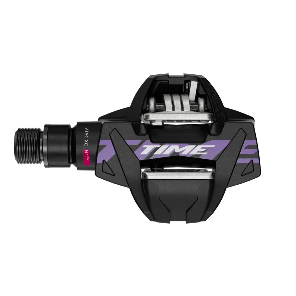 PÉDALES TIME XC 6 NOIR/VIOLET + CALES ATAC 13°/17° B1 2024 PÉDALES TIME XC 6 NOIR/VIOLET + CALES ATAC 13°/17° B1 2024