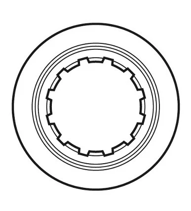 Ecrou de serrage Center Lock SHIMANO Interne SM-RT81 – Image 2