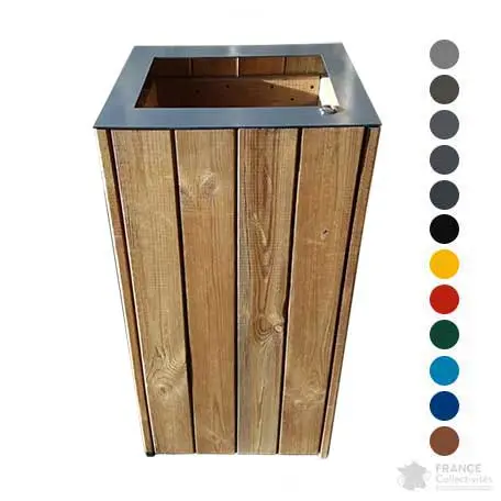 Corbeille bois 80L Wood Open