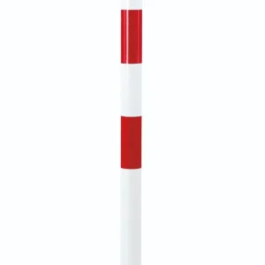 potelet Ø 60 mm avec oeillets rouge-blanc à cheviller H 1000 mm potelet Ø 60 mm avec oeillets rouge-blanc à cheviller H 1000 mm