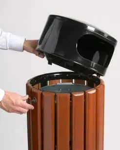 Corbeille bois basic Zeno 40 ou 60 litres – Image 2