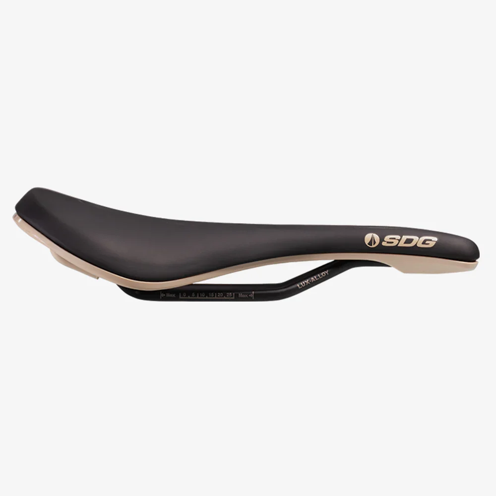 Selle SDG BEL-AIR V3 OVERLAND Rails Lux-Alloy Noir/Beige – Image 3