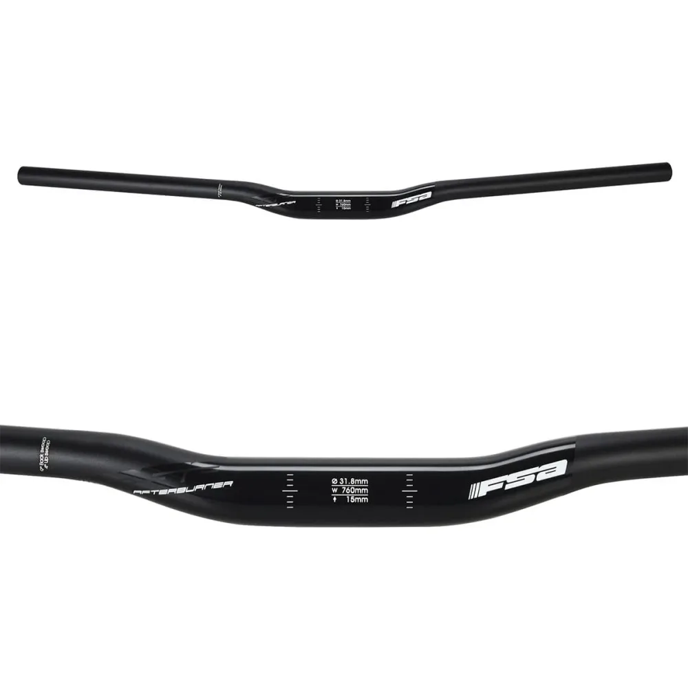 Cintre FSA AFTERBURNER Aluminium Rise 15mm 31.8/760mm Noir