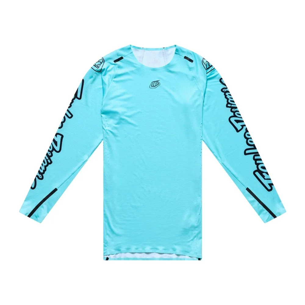 Maillot TROY LEE DESIGNS SPRINT ULTRA MONO Manches Longues Turquoise