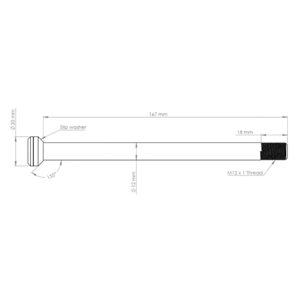 Axe de Roue Arrière BURGTEC 171mm pour Cadres Transition Bleu – Image 2